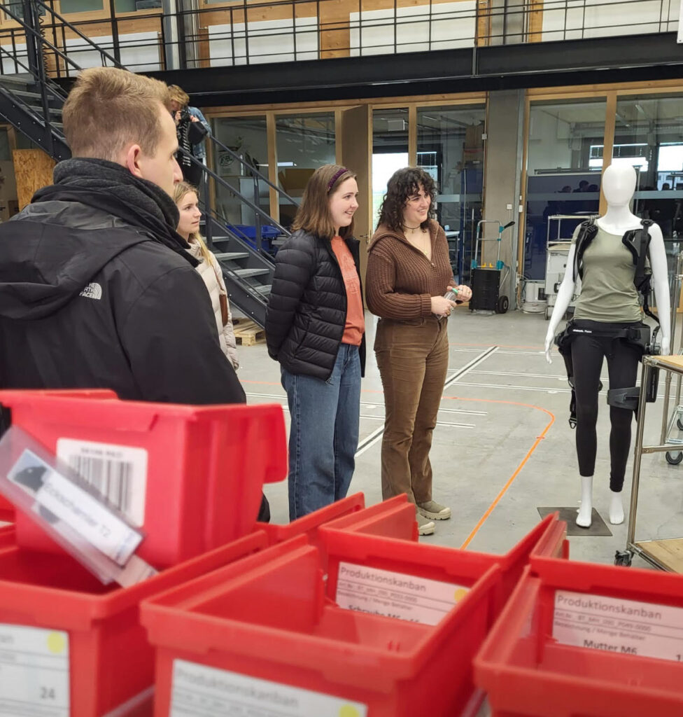 Students tour facility in Europe