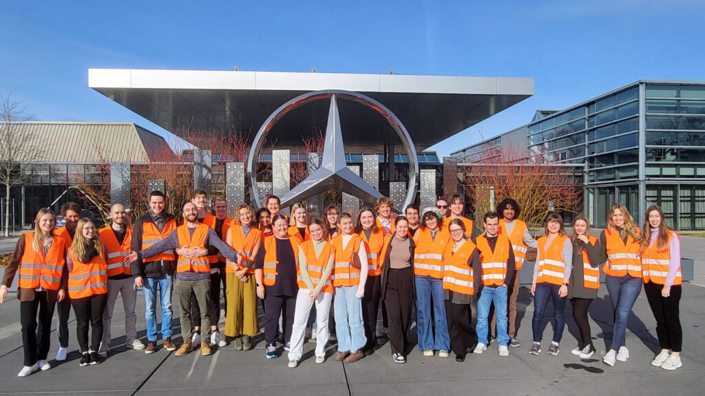 GLM students visit Mercedes Benz headquarters
