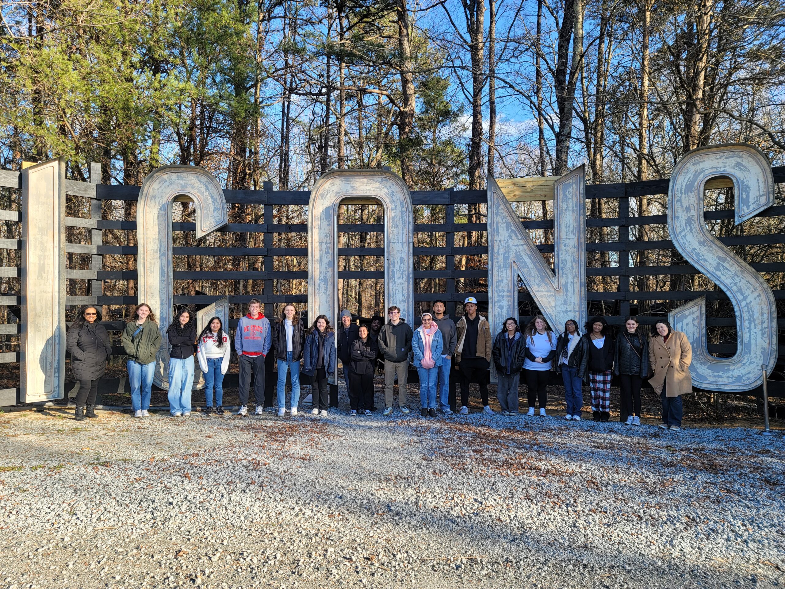 students on CLDP student retreat
