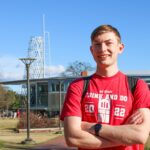 Jacob Martin on NC State's campus.