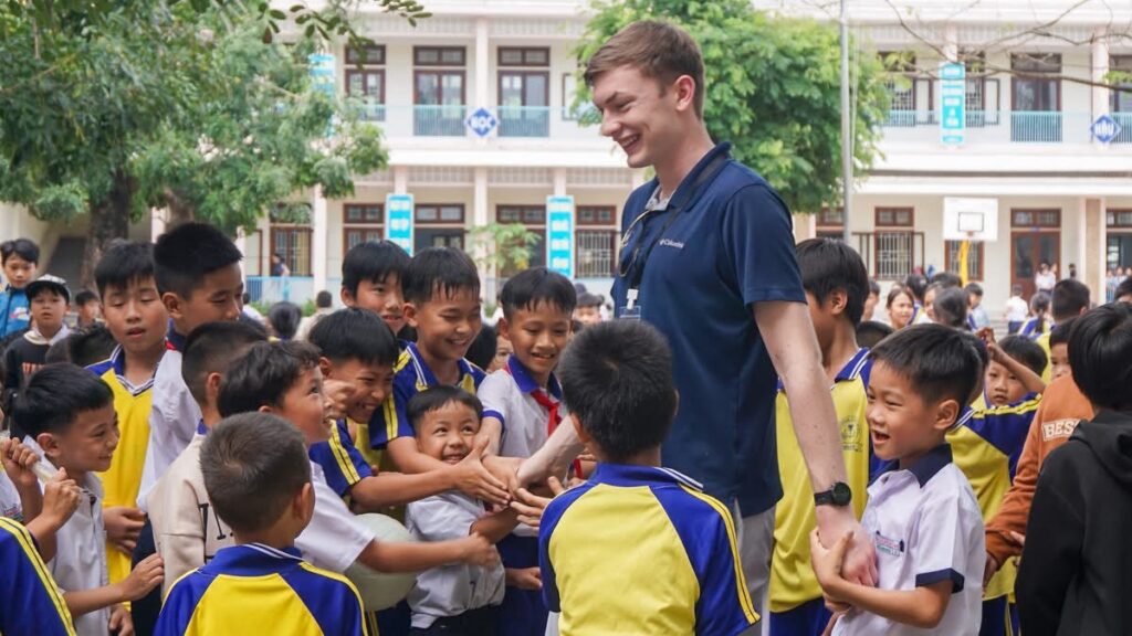 Jacob Martin meets with Children of Vietnam